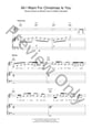 All I Want for Christmas Is You piano sheet music cover